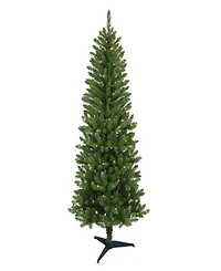 Puleo Pre-Lit Carson Pine Artificial Christmas Tree with 150 Lights, 6'