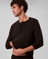 Calvin Klein Men's Henley Neck Sleep Top