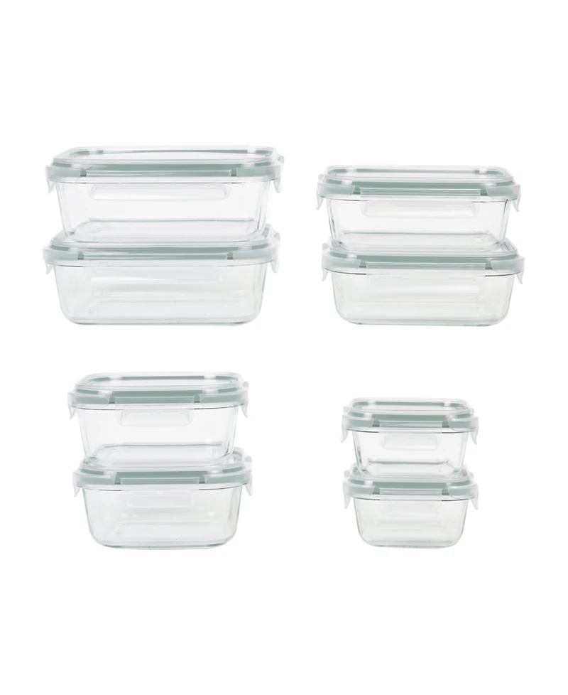 Sedona Kitchen 16-Pc. Glass Storage Set with Lid