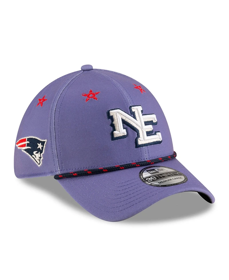 New Era Men's Blue England Patriots 2025 Nfl Rivalries Sideline 39THIRTY Flex Hat