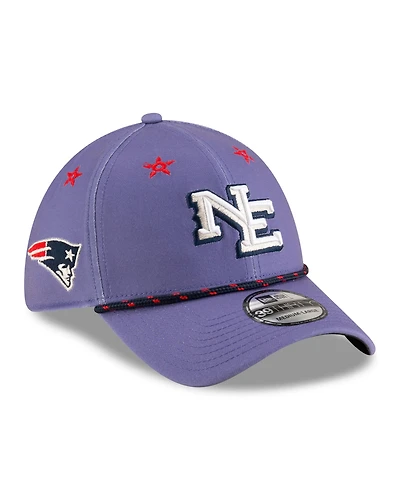 New Era Men's Blue England Patriots 2025 Nfl Rivalries Sideline 39THIRTY Flex Hat