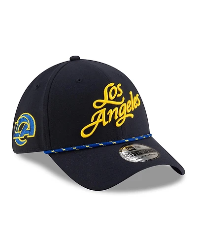 New Era Men's Navy Los Angeles Rams 2025 Nfl Rivalries Sideline 39THIRTY Flex Hat