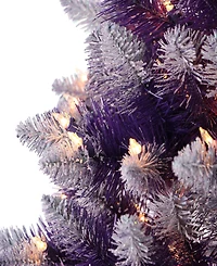 Puleo 6.5FT Pre-Lit Fashion Artificial Christmas Tree