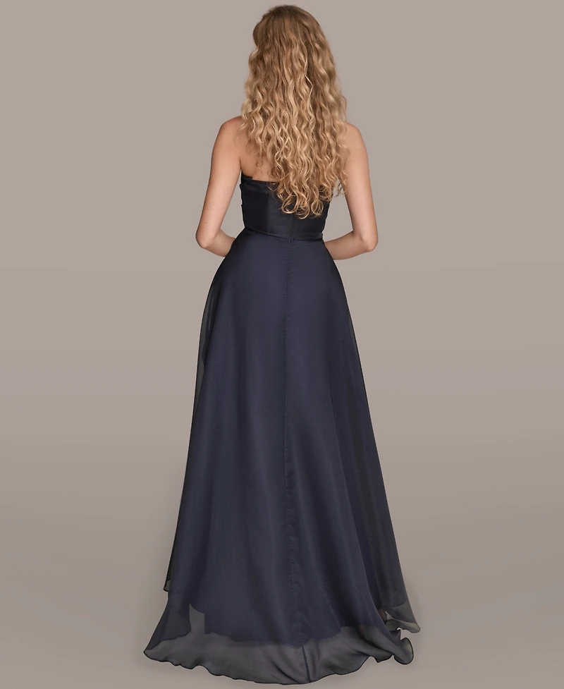 Donna Karan New York Women's Ruched Strapless Gown