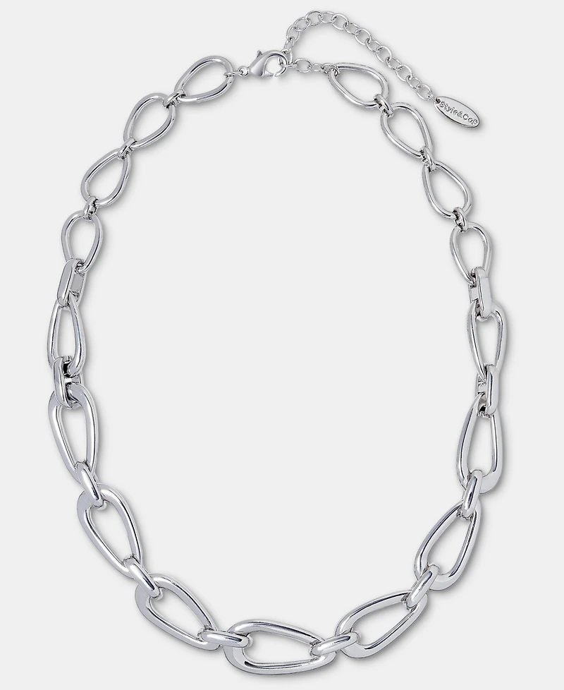 On 34th Large Link Collar Necklace, 18" + 3" extender, Macy's Exclusive