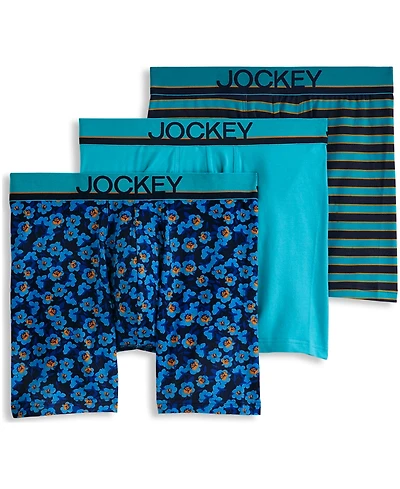 Jockey Men's 3pk. True Style Logo Boxer Briefs