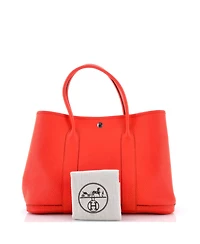 Pre-Owned Hermes 36 Garden Party Tote Leather with Printed Interior