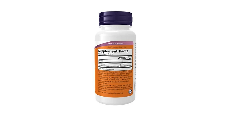 Now Foods Astaxanthin ,4 mg ,90 Softgels