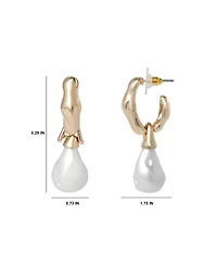 Bcbg Hoop Post Drop Earring