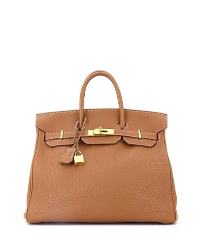 Pre-Owned Hermes Birkin 30 Handbag Brown Togo with Gold Hardware