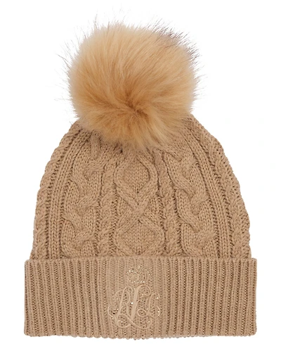 Lauren Ralph Direct Embroidery Cable Beanie Hat