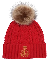 Lauren Ralph Lauren Direct Embroidery Cable Beanie Hat