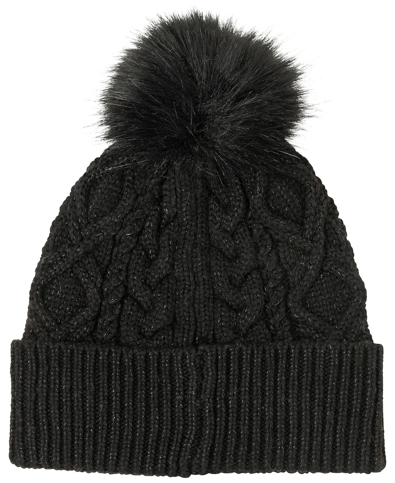 Lauren Ralph Lauren Metallic Embroidered Beanie Hat