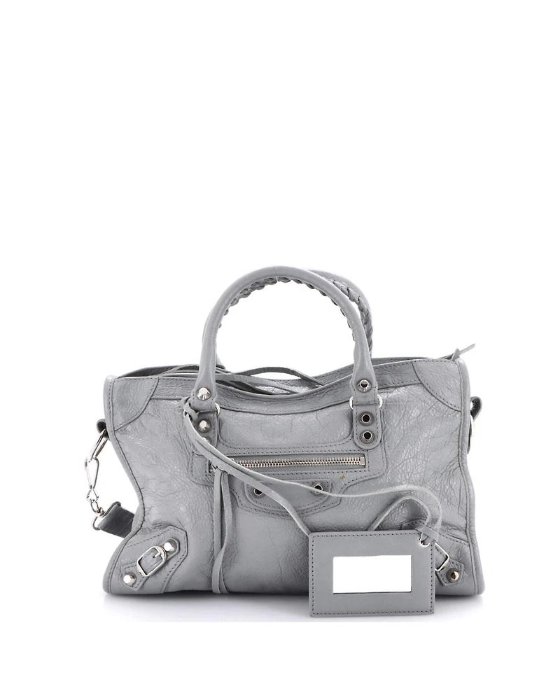 Pre-Owned Balenciaga Small City Classic Studs Bag Leather