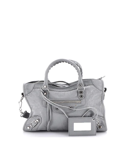 Pre-Owned Balenciaga Small City Classic Studs Bag Leather
