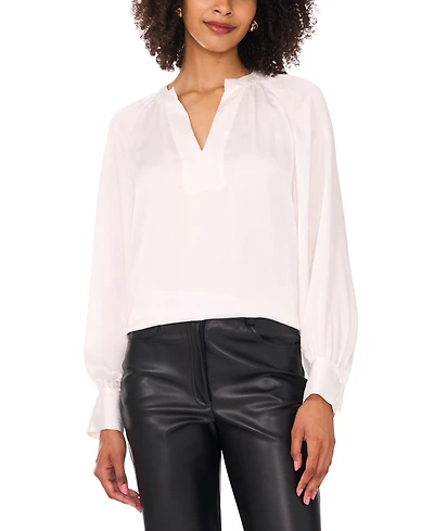 Vince Camuto Women's V-Neck Long Sleeve Top