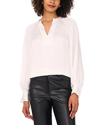 Vince Camuto Women's V-Neck Long Sleeve Top