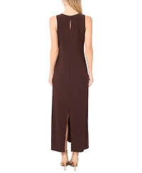 Vince Camuto Women's Sleeveless Keyhole-Back Crewneck Maxi Dress