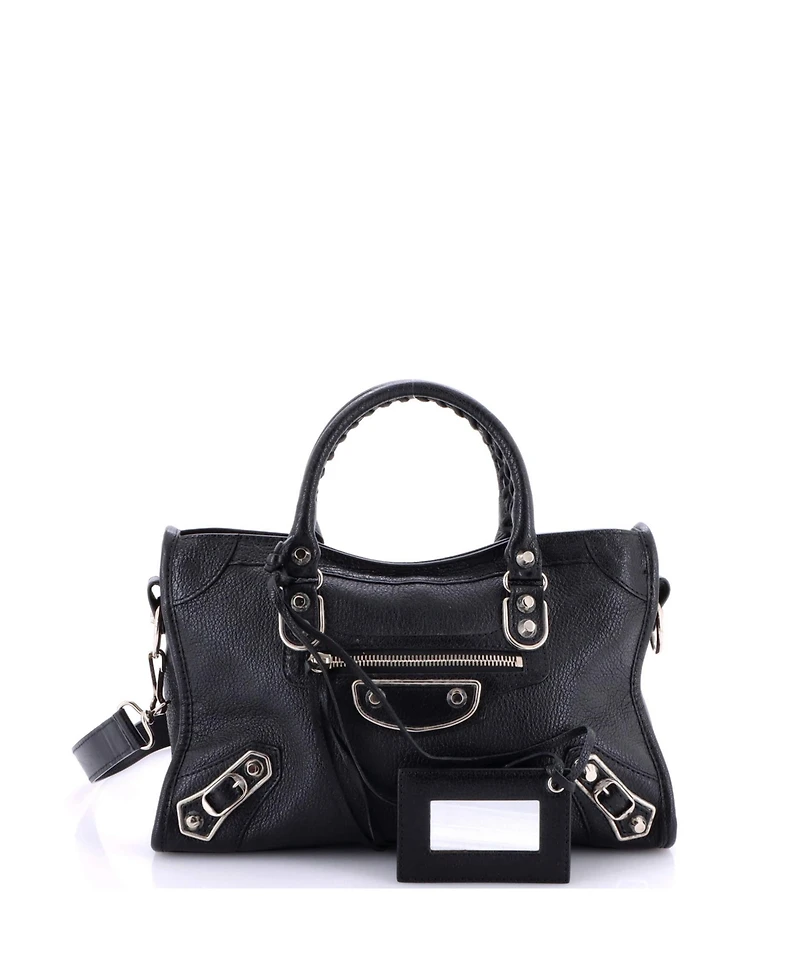 Pre-Owned Balenciaga City Classic Metallic Edge Bag Leather