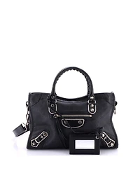 Pre-Owned Balenciaga City Classic Metallic Edge Bag Leather