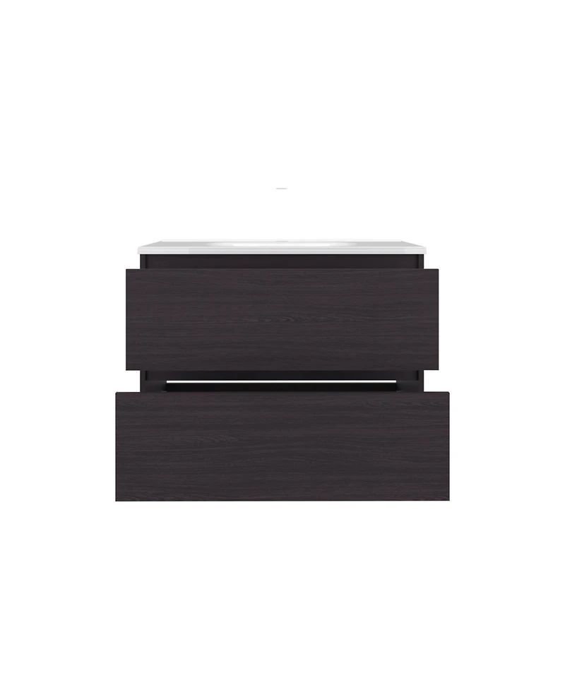 Depot E-Shop Depew Bathroom Vanity, 2 Drawers, White