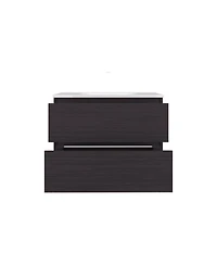 Depot E-Shop Depew Bathroom Vanity, 2 Drawers, White