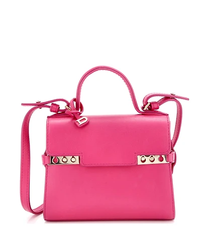 Pre-Owned Delvaux Mini Tempete Top Handle Bag Leather