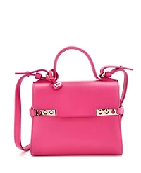Pre-Owned Delvaux Mini Tempete Top Handle Bag Leather