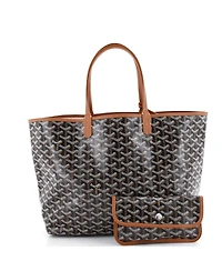 Pre-Owned Goyard Pm Saint Louis Tote Coated Canvas