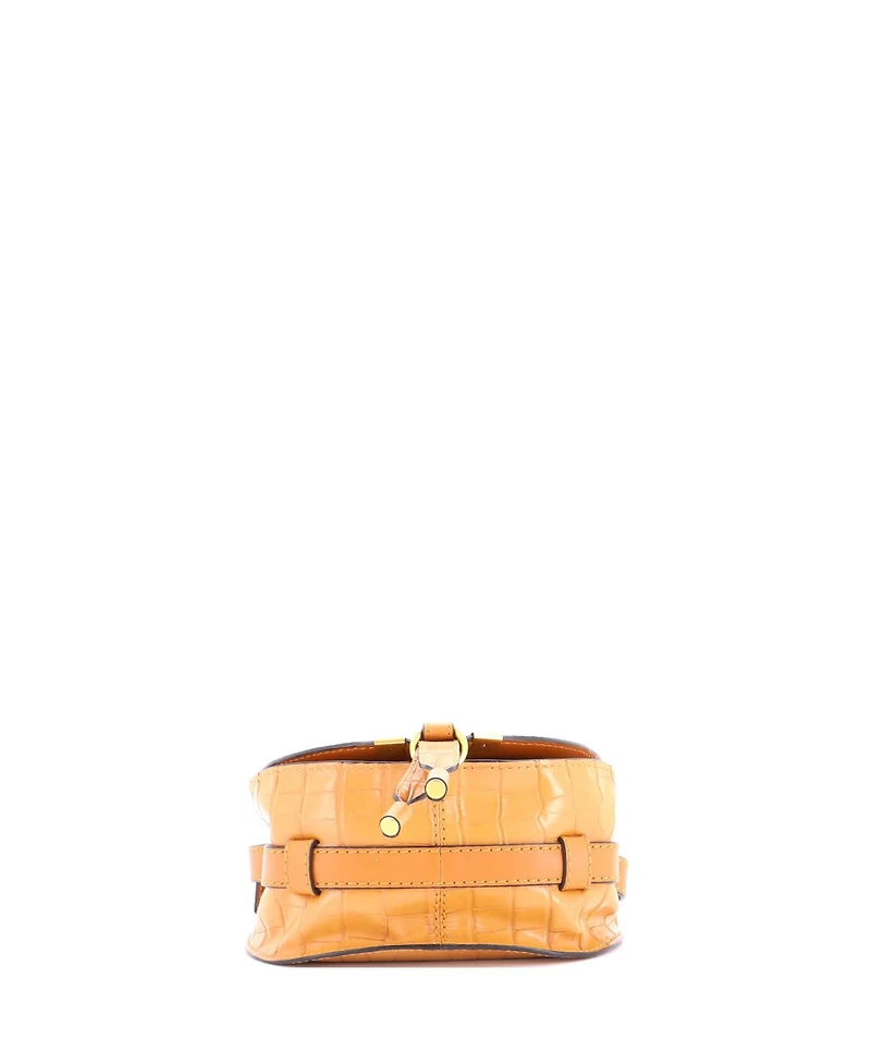Pre-Owned Chloe Mini Marcie Crossbody Bag Embossed Leather