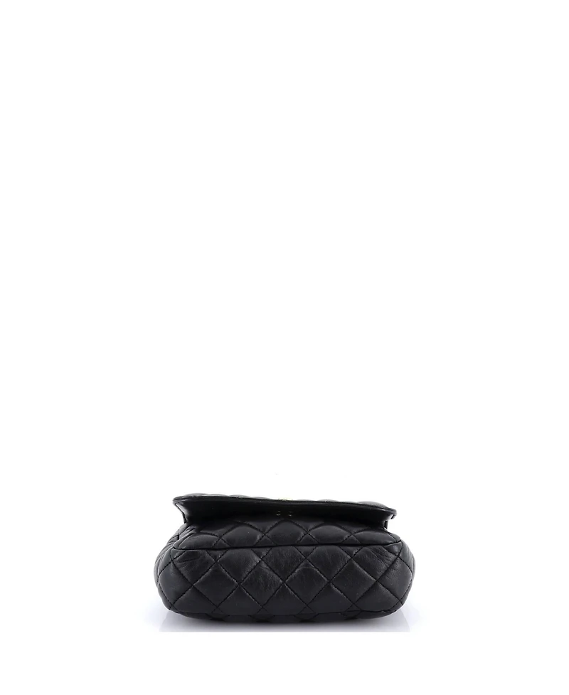 Pre-Owned Versace Mini Medusa Icon Chain Flap Bag Quilted Leather