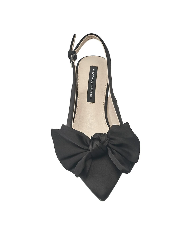 French Connection Ladies Quinnbow Slingback Kitten Heel