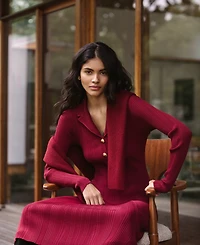 French Connection Women's Crinkle Knit Midi Dress