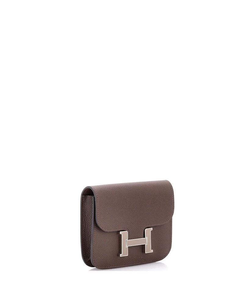 Pre-Owned Hermes Constance Slim Wallet Epsom