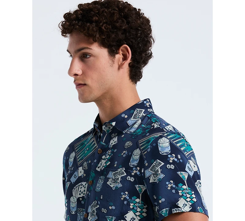 Original Penguin Men's Short Sleeve Button Down Shirt