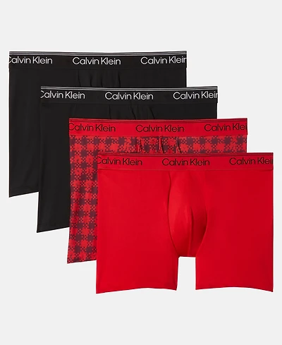 Calvin Klein Men's 4-Piece Micro Stretch Boxer Brief Set