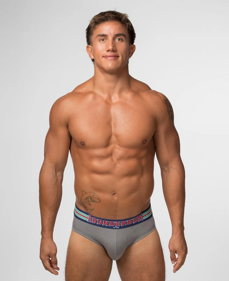 Rounderbum Men's Varsity Package Brief 5-Pack