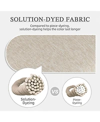 Aoodor Outdoor High Back Dining Chair Cushion with Ties and Zipper, 44"x21"x3.2