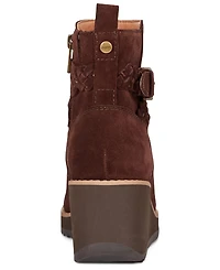 Earth Women's Chace Buckle Strap Wedge Booties