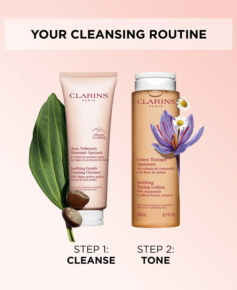 Clarins 2-Pc. Soothing Cleansing Skincare Set