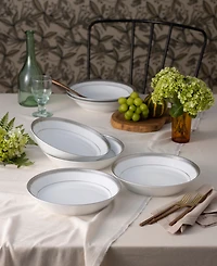 Noritake Crestwood Platinum 4-Pc. Coupe Dinner Bowl Set, Service for 4