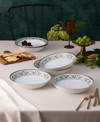 Noritake Serene Garden 4-Pc. Coupe Dinner Bowl Set, Service for 4