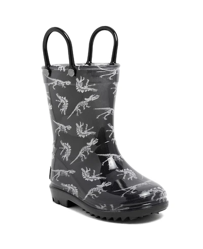 London Fog Toddler Boys 5T-10T Sven T Printed Rain Boots