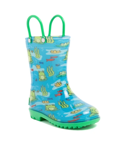 London Fog Toddler Boys 5T-10T Sven T Printed Rain Boots