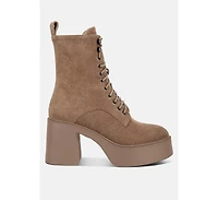 Carmac Womens High Ankle Platform Boots