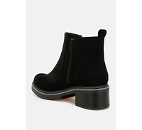 Tigris Microfiber Zipper Boots Women