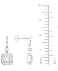 Macy's Diamond Earrings (1/2 ct. t.w.) in 10K White Gold