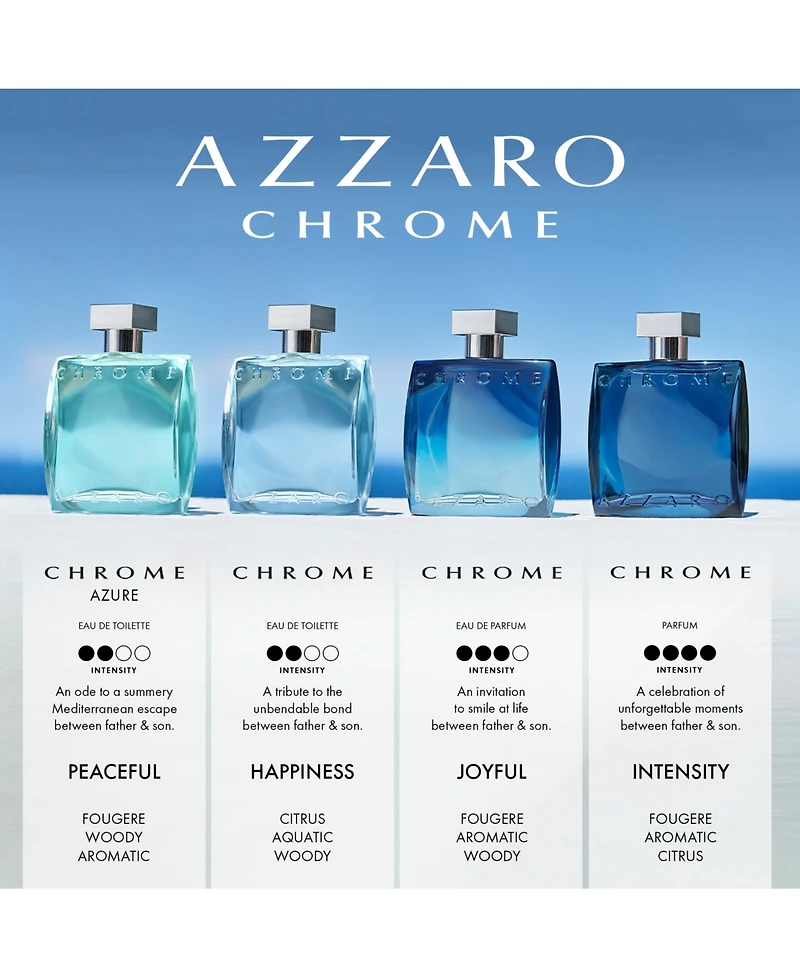 Azzaro Men's 3-Pc. Chrome Eau De Toilette Fragrance Set