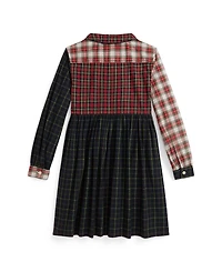 Polo Ralph Lauren Girls 2T-6X Plaid Poplin Shirtdress