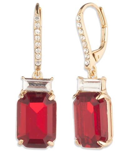 Lauren Ralph Glass Stone Drop Earrings